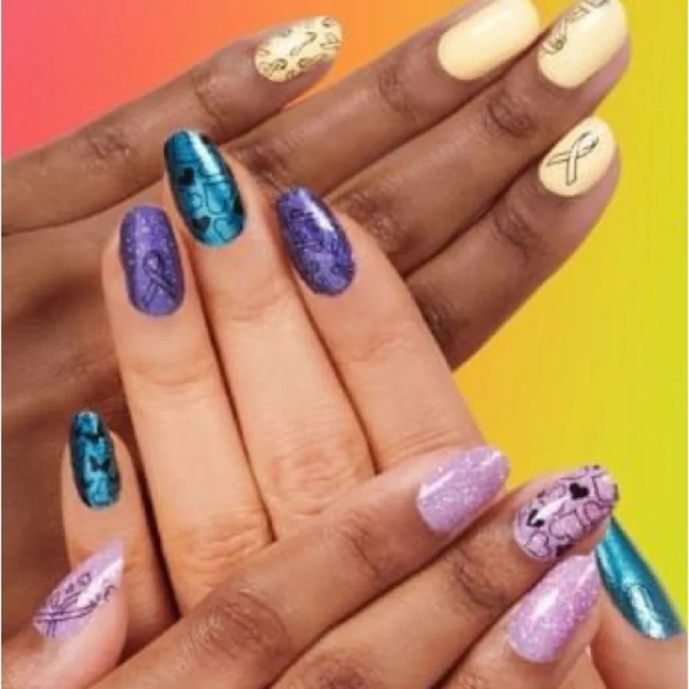 5/$25 color street nail wrap butterflies hearts for the cause ribbon awareness - Picture 5 of 6